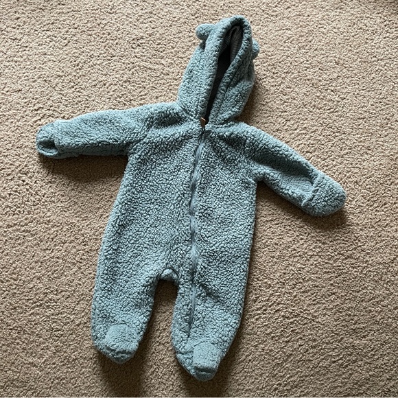 Carters Baby Bear Sherpa winter jumpsuit - Picture 2 of 3